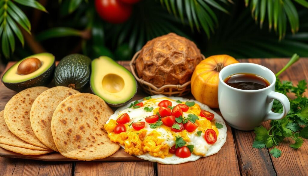 Colombian Breakfast Ingredients