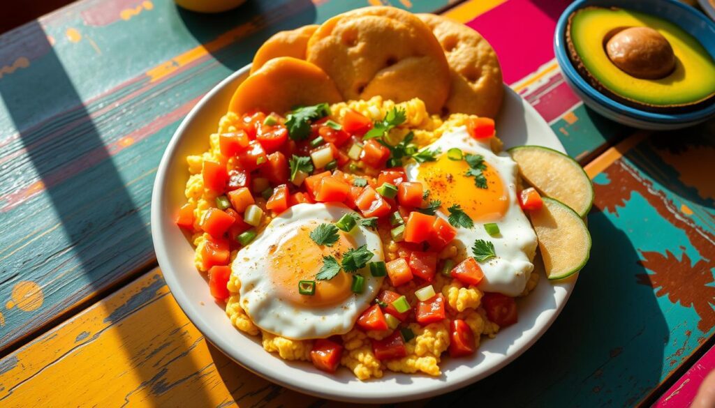 Huevos Pericos Colombian Scrambled Eggs