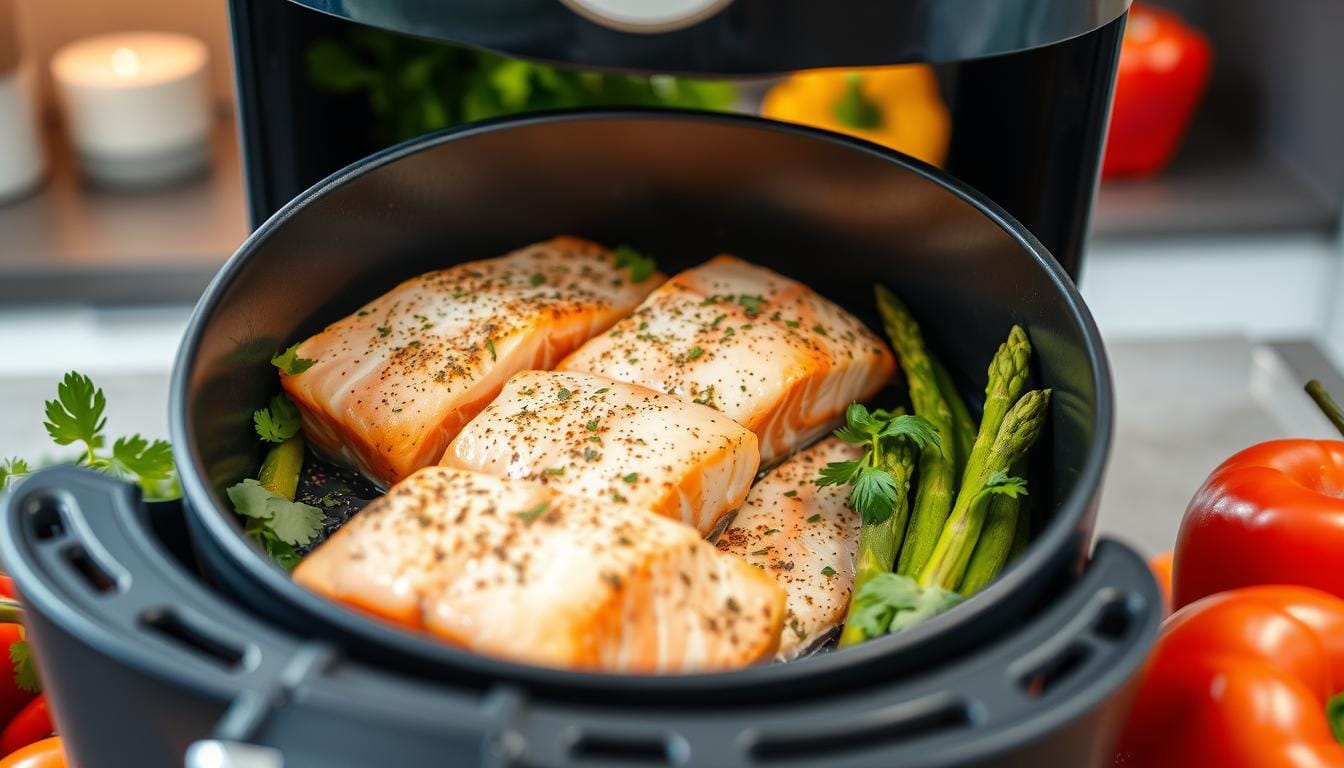 frozen salmon in air fryer