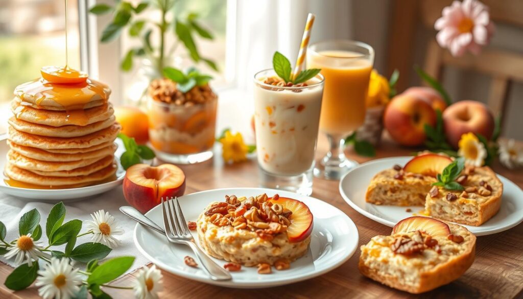 peach breakfast