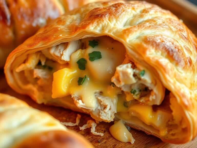 Cheesy Chicken Pastry Recipe