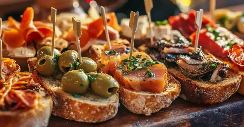 Spanish pintxos recipes – Basque tapas on crusty bread