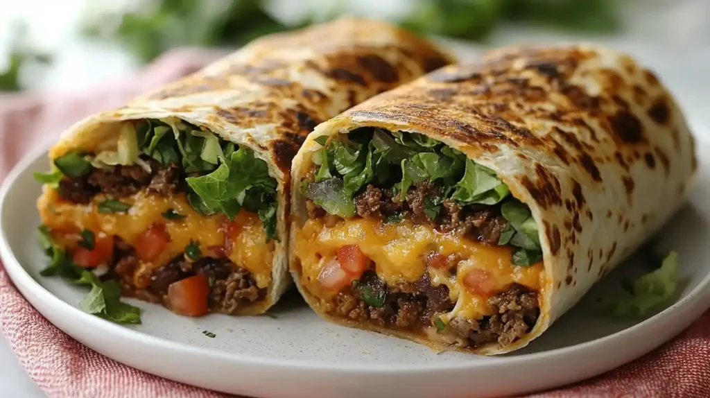 Crunchwrap Supreme Recipe close-up homemade version