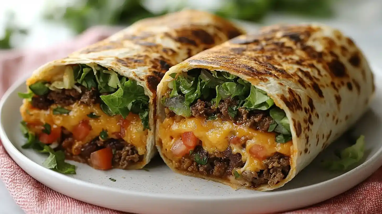 Crunchwrap Supreme Recipe close-up homemade version