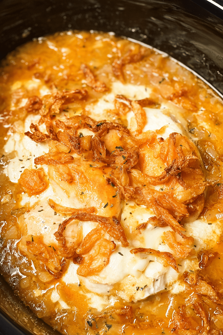 Crock Pot French Onion Chicken