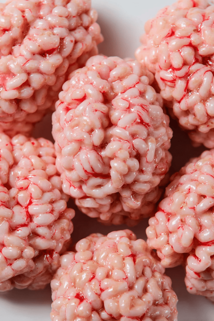 Marshmallow Rice Bubbles Halloween Brains
