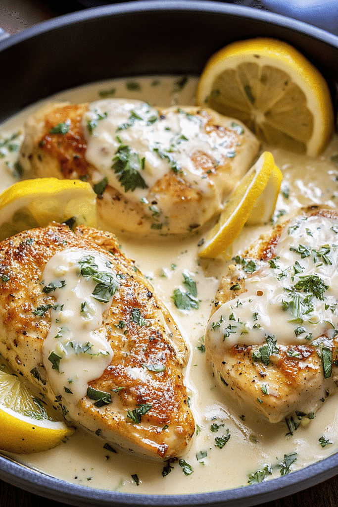 Creamy Lemon Chicken with Parmesan Sauce