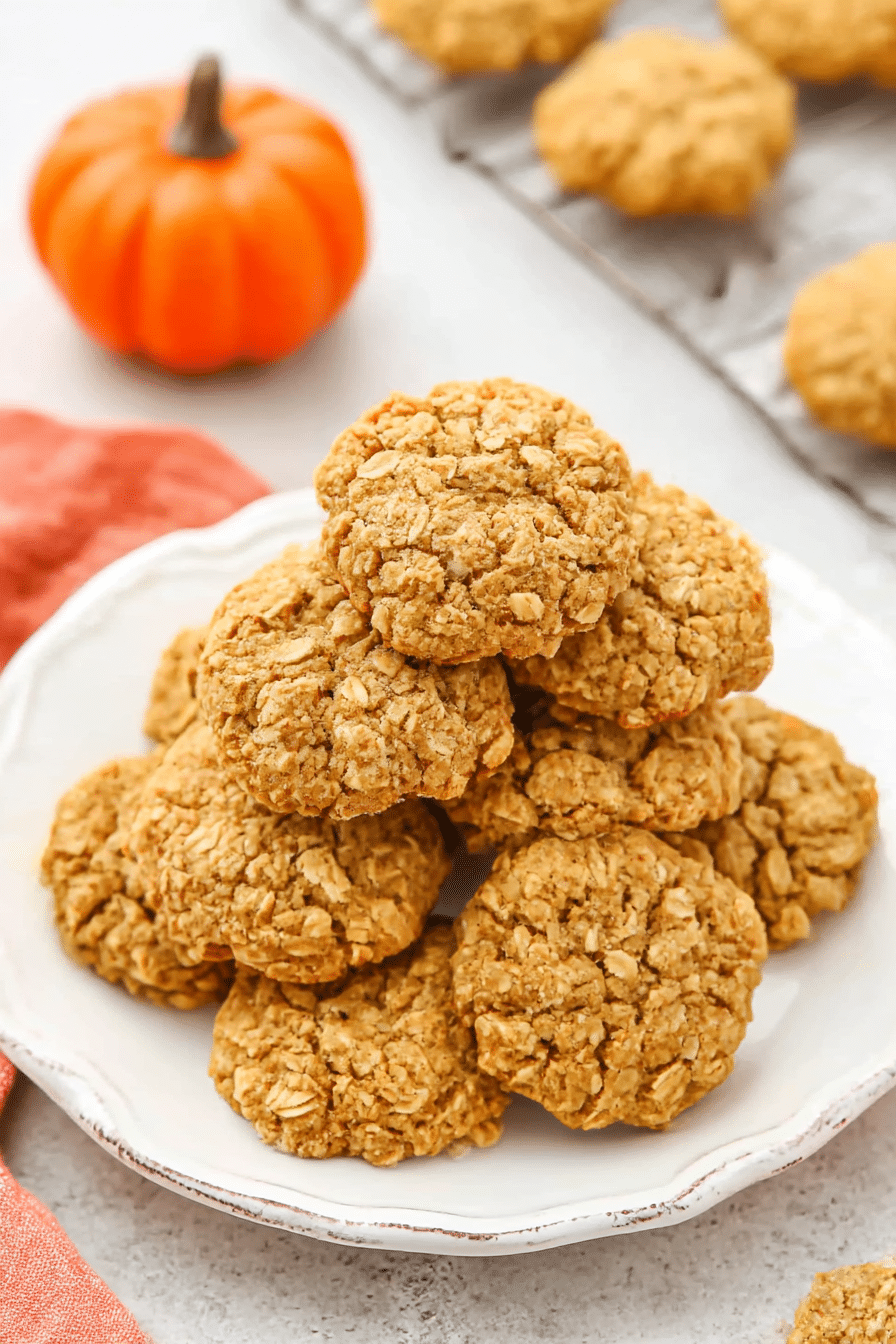 Easy Pumpkin Oatmeal Cookies