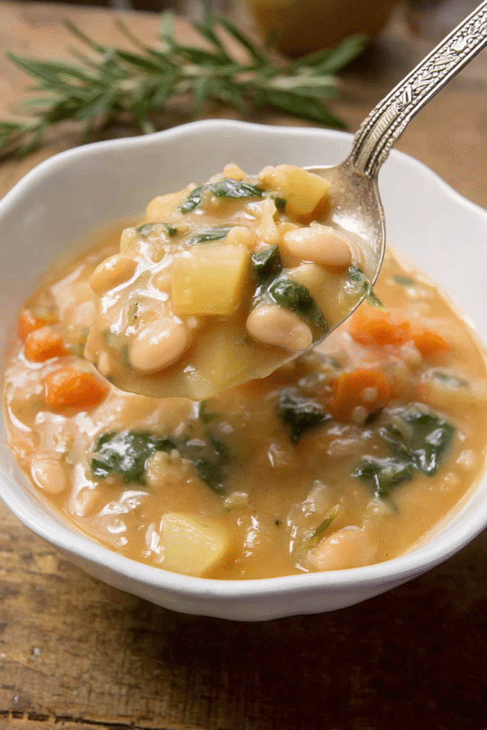 Hearty Spoonful of the Best White Bean Soup