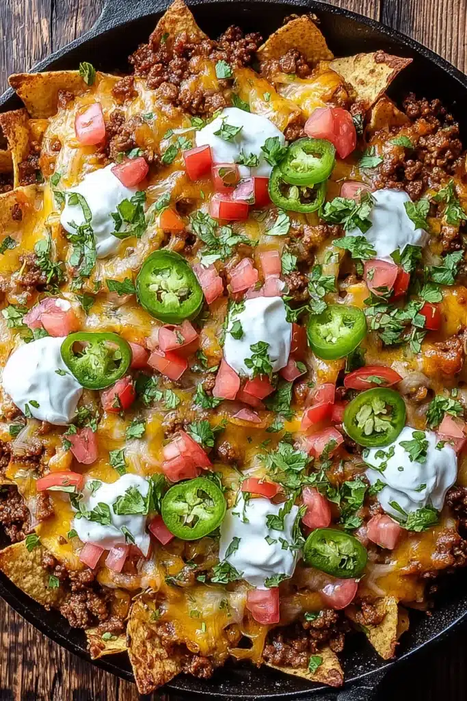 Easy Sheet Pan Nachos with Cheese and Fresh Toppings