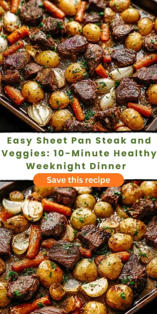 Easy Sheet Pan Steak and Veggies: 10-Minute Healthy Weeknight Dinner  