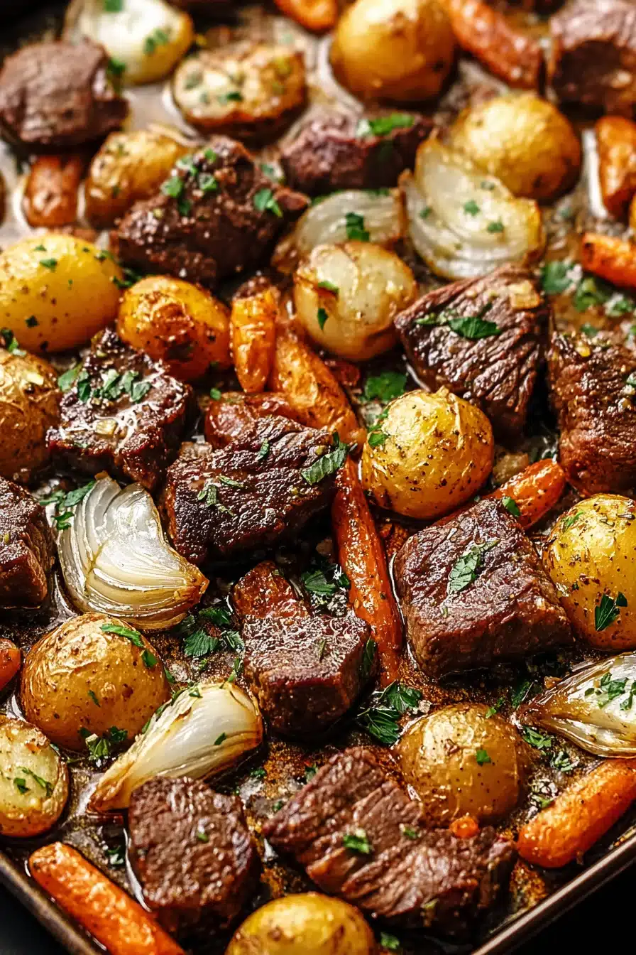 Easy Sheet Pan Steak with Roasted Veggies (2)