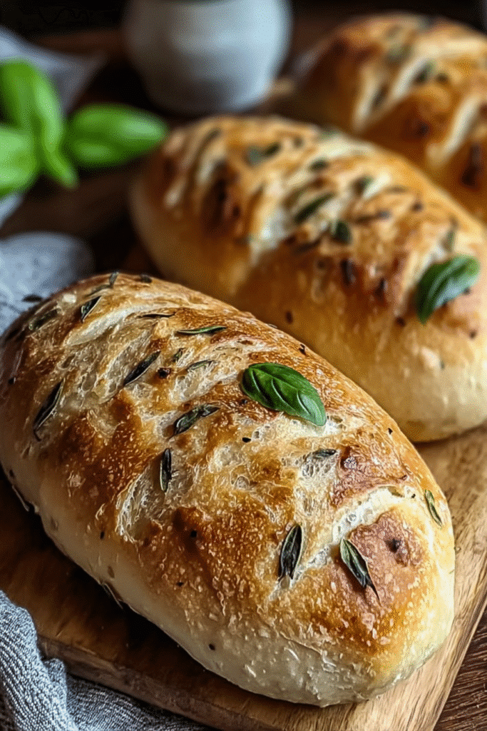 fresh baked crusty italian bread