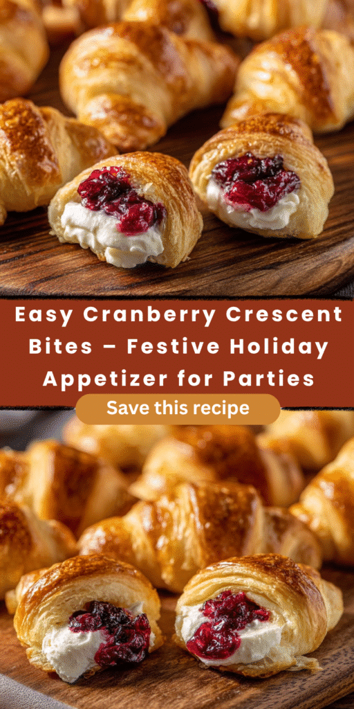 cranberry cream cheese crescent bites