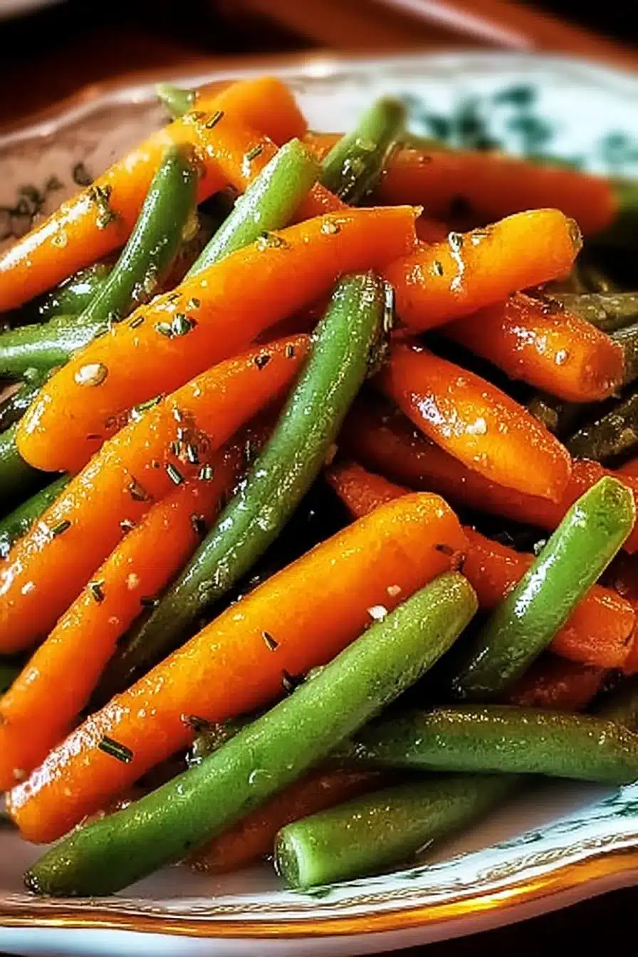 Honey Glazed Carrots and Green Beans