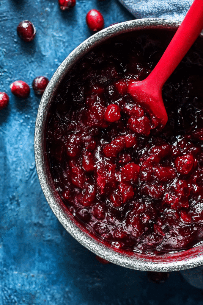 thanksgiving resource guide homemade cranberry sauce in saucepan