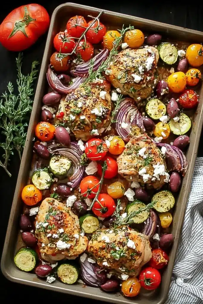 Sheet Pan Greek Chicken