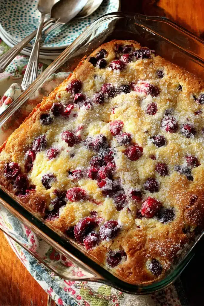 Cranberry Orange Buttermilk Breakfast Cake