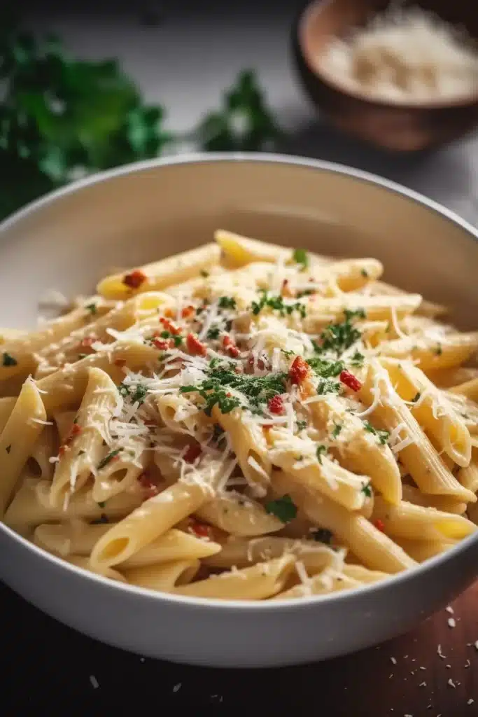 One Pot Creamy Garlic Pasta