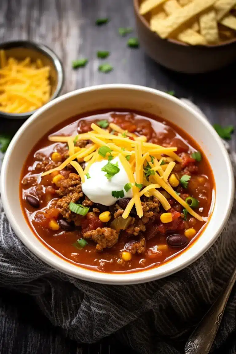 Easy Taco Soup (Slow Cooker or Stovetop!)