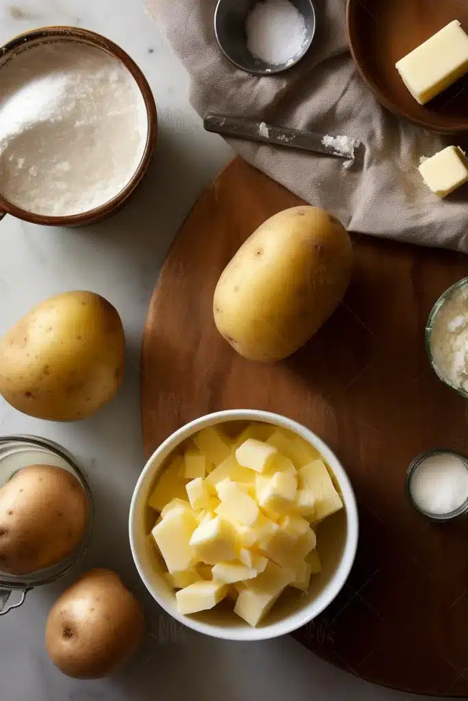 Ingredients for Garlic Mashed Potatoes