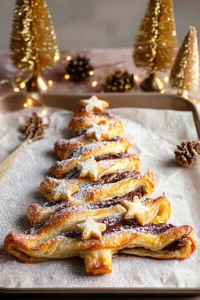 Puff Pastry Nutella Christmas Tree