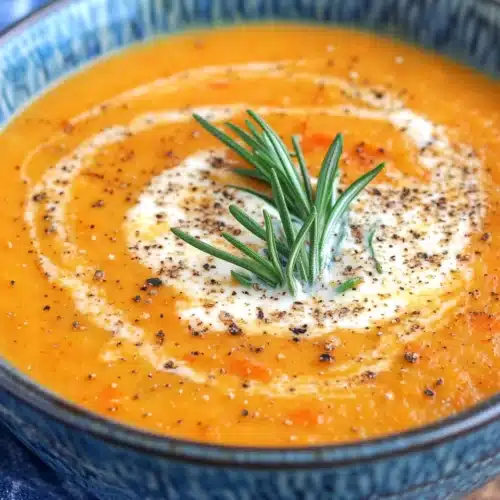 Creamy roasted vegetable soup perfect for winter evenings.