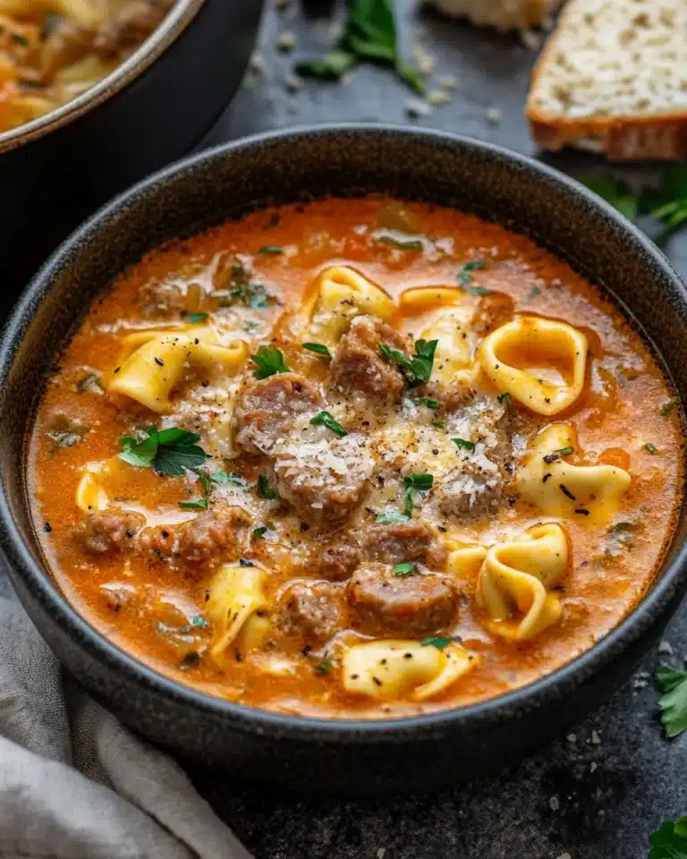 Sausage and Tortellini Soup