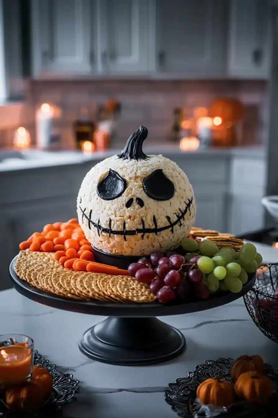 Halloween Cheese Ball Appetizer