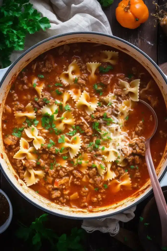 Hearty Lasagna Soup Recipe