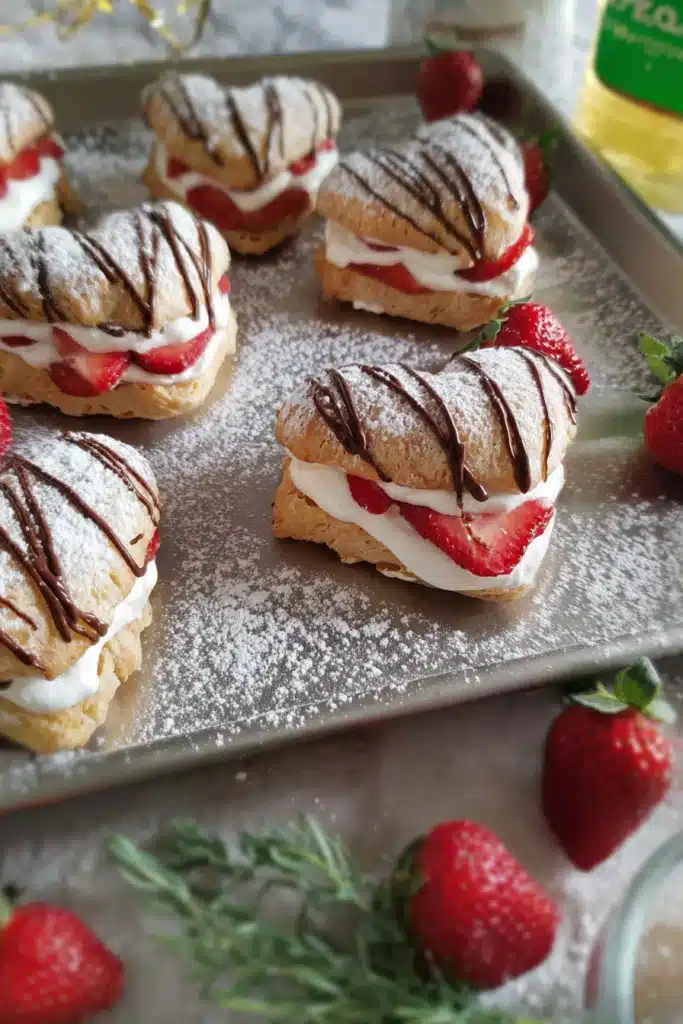 Strawberry Cream Puffs
