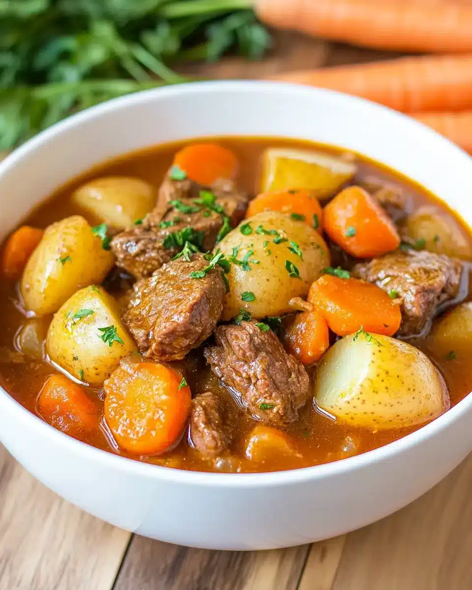 Cozy Crock Pot Beef Stew Recipe Delicious crock pot beef stew with tender beef and vegetables.