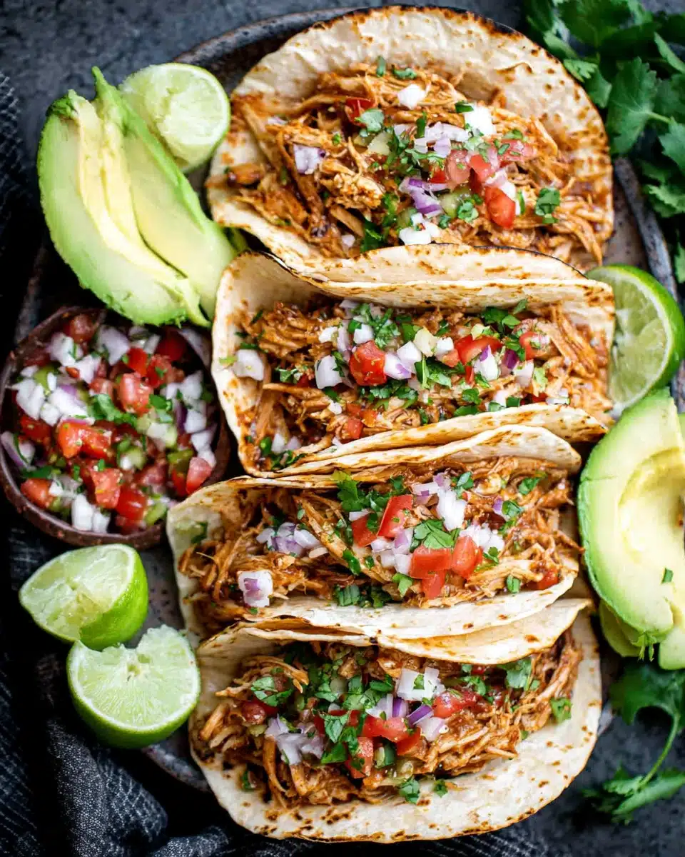 Healthy Slow Cooker Shredded Chicken Tacos: Easy and Delicious