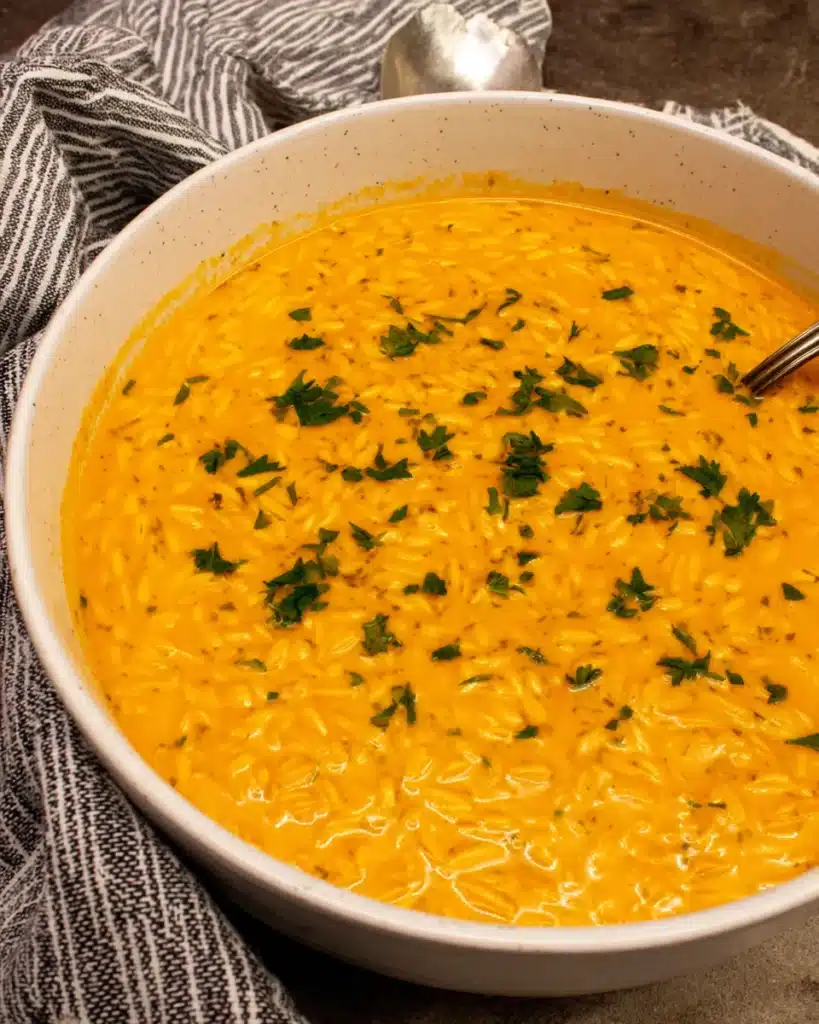 Delicious Italian pastina soup ready to warm your soul.