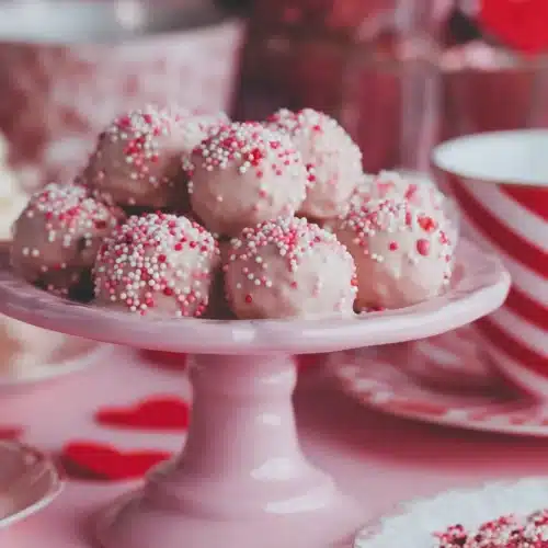Delicious No Bake Oreo Truffle Balls topped with sprinkles