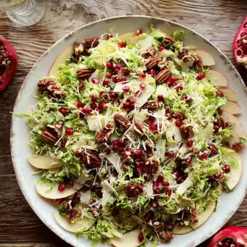shaved Brussels sprout salad
