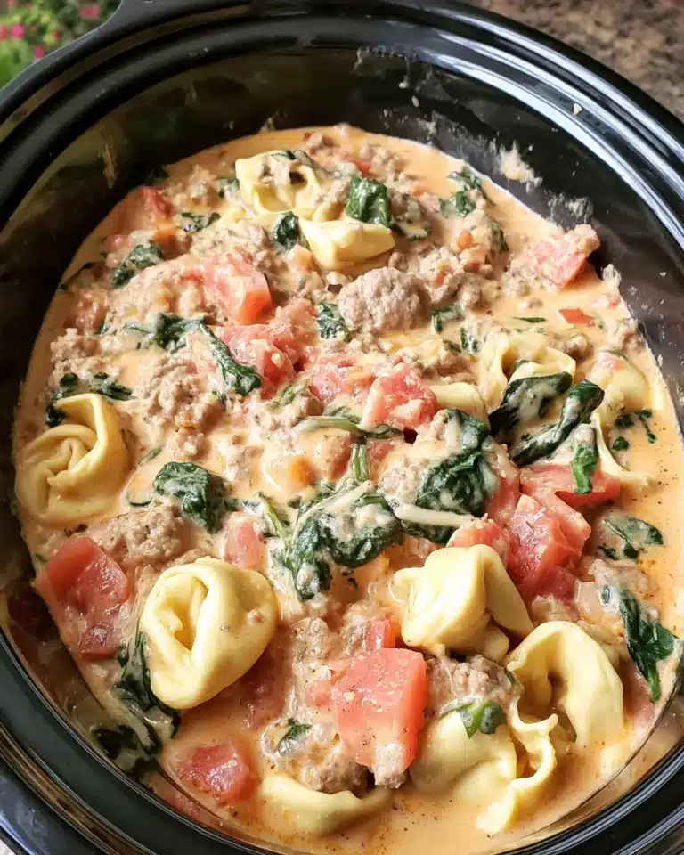 Slow Cooker Creamy Sausage Tortellini: A Cozy Delight