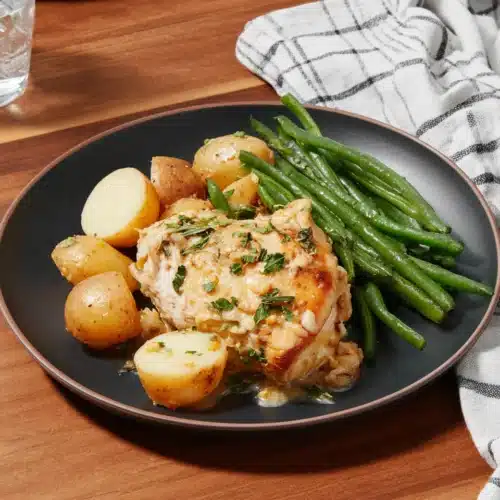 Delicious slow cooker parmesan garlic chicken and potatoes recipe dish