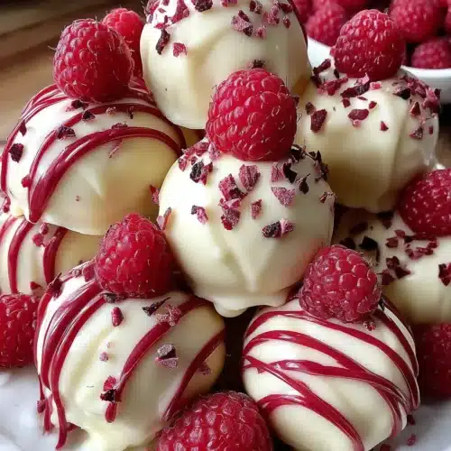 White Chocolate Raspberry Cheesecake Balls for a sweet treat.