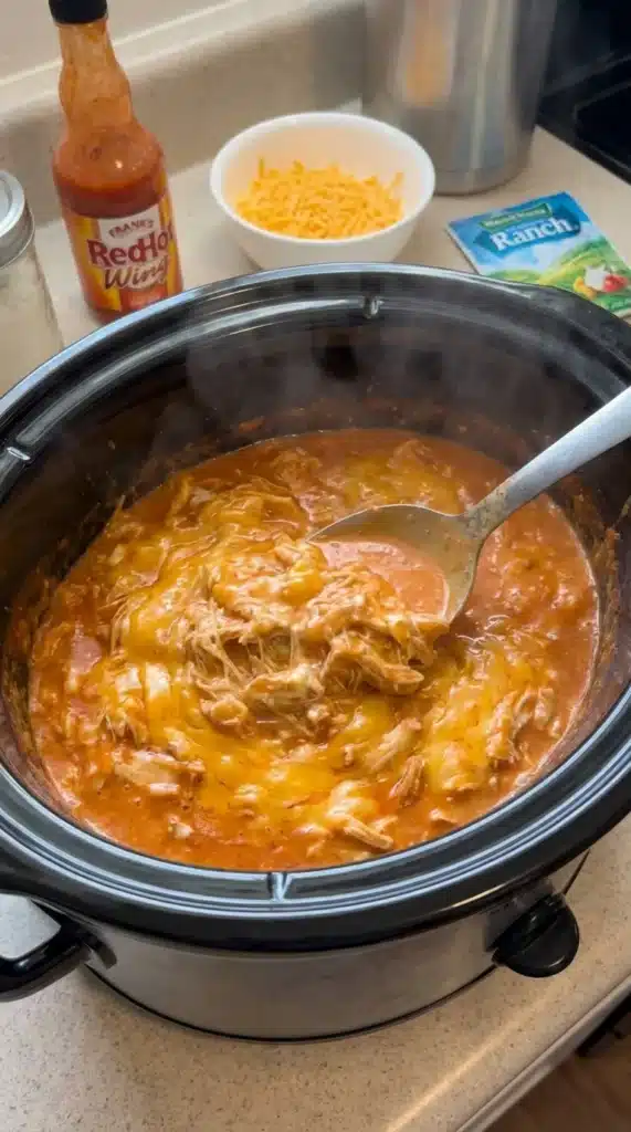Cooking the Dip in the Slow Cooker