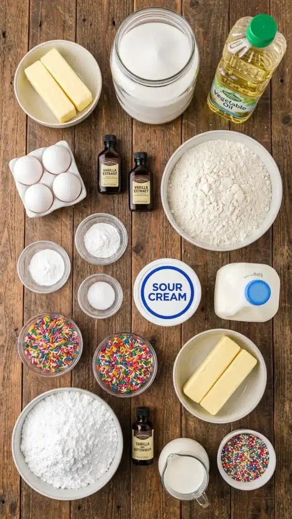 Essential Ingredients for Funfetti Cake