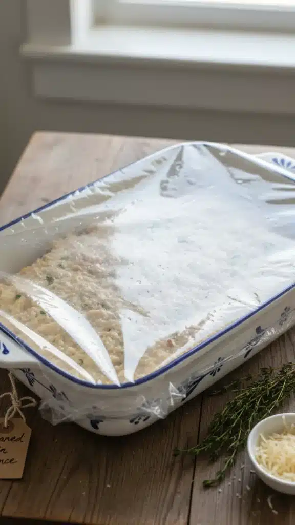 Preparing the Dish in Advance