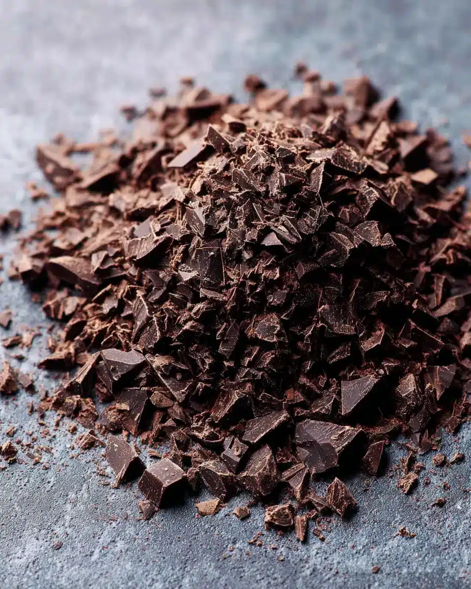 Chocolate Energy Balls made with rich chopped dark chocolate.