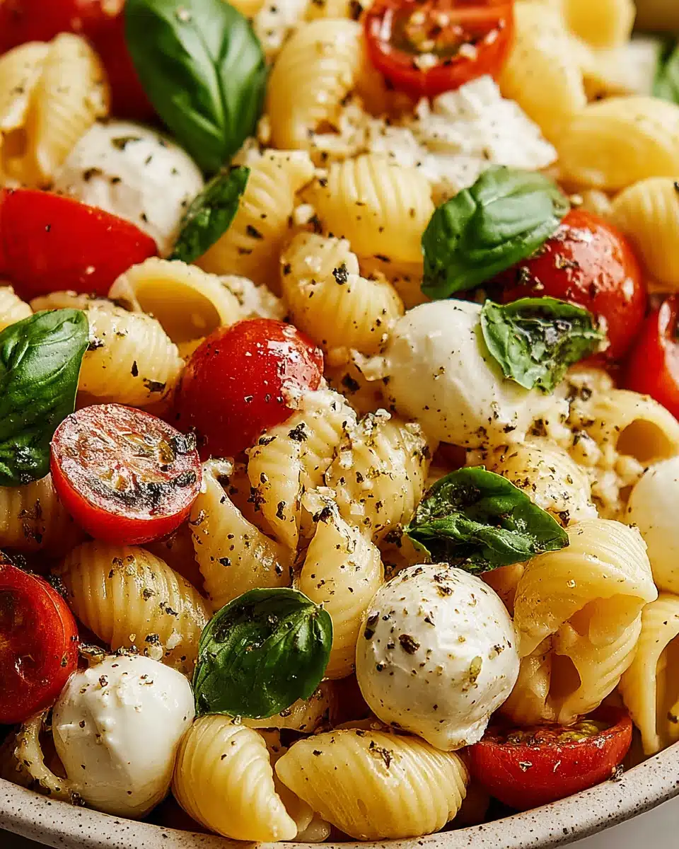 Creamy Caprese Pasta Salad: An Easy Summer Delight