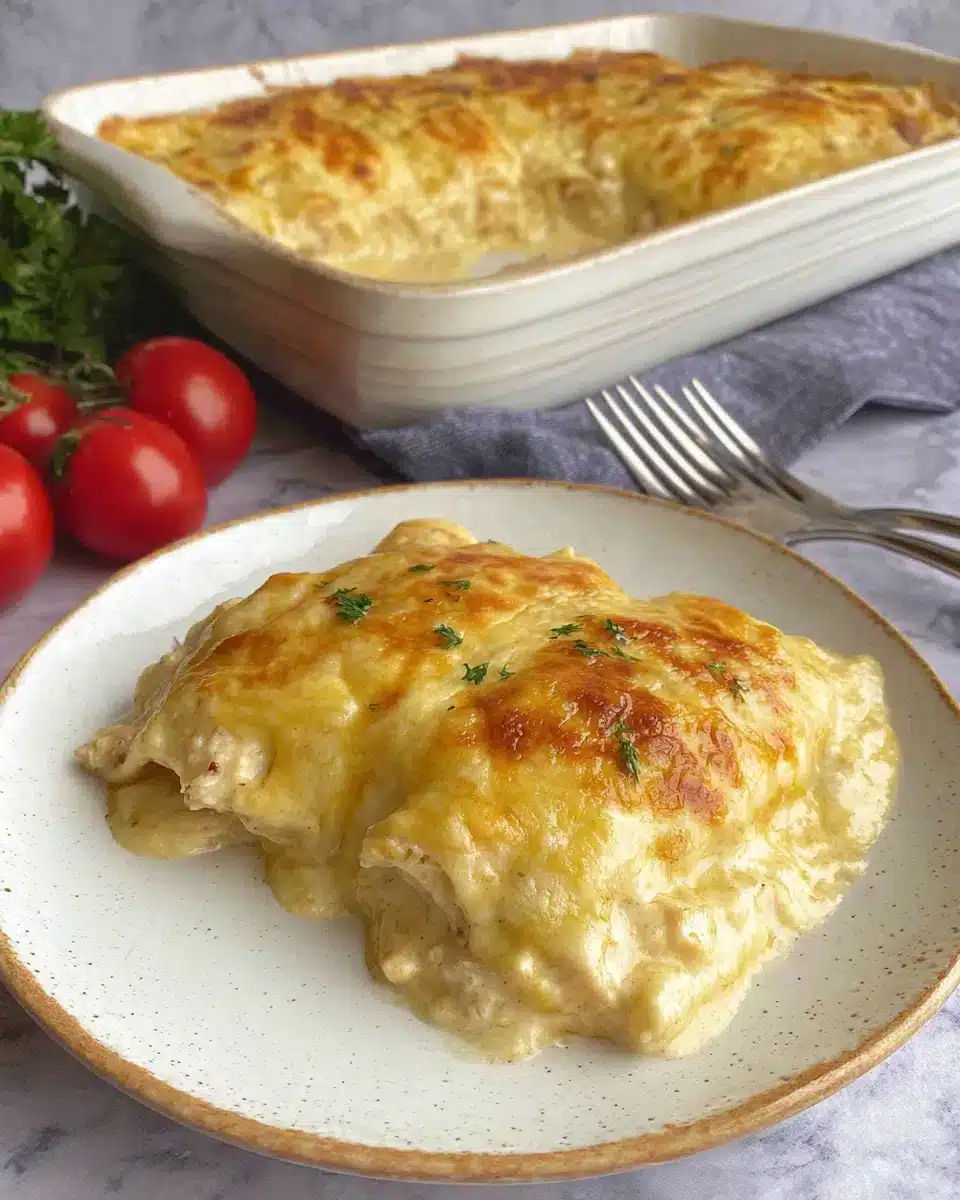 Delicious creamy white chicken enchiladas for a hearty meal