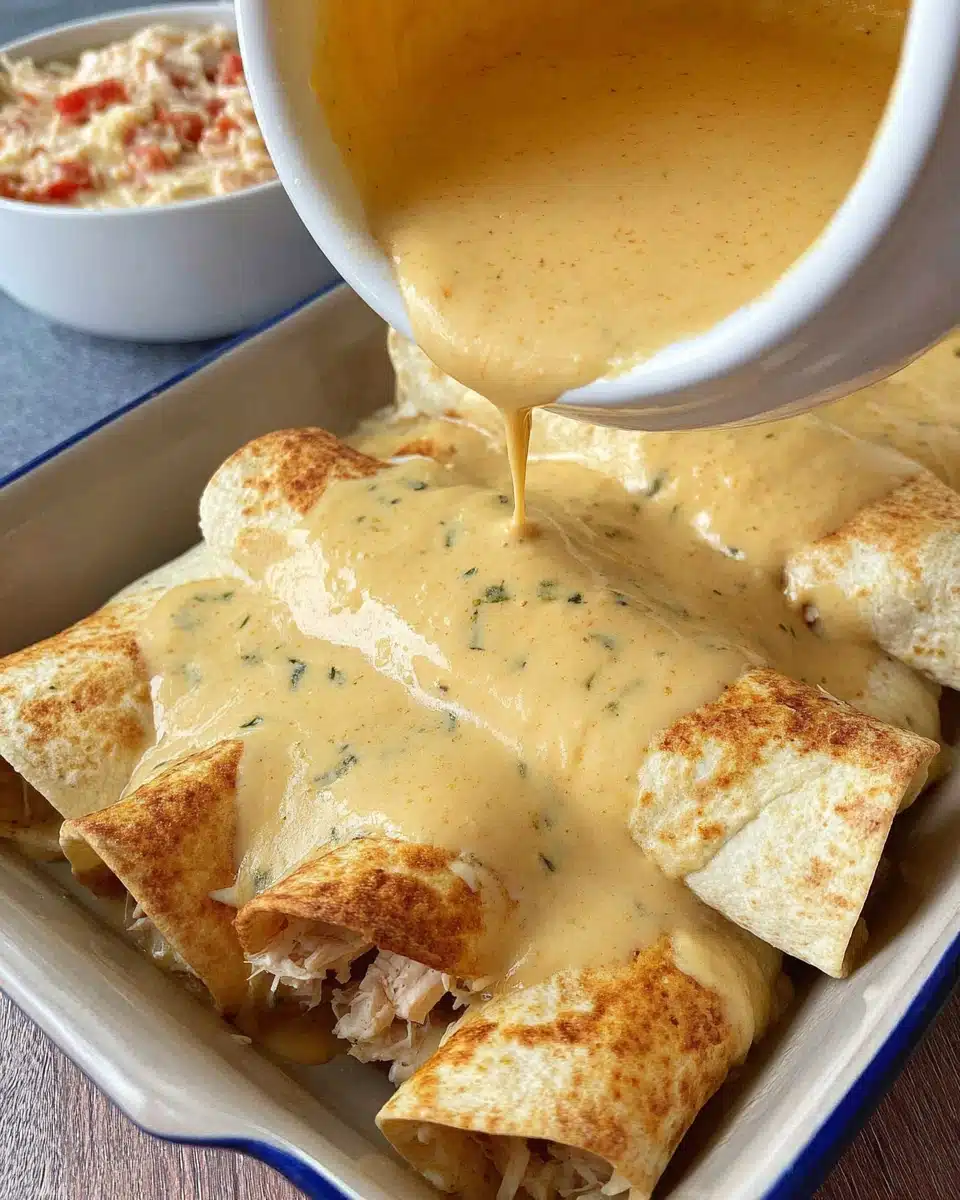 Creamy White Chicken Enchiladas: Easy and Comforting Delight