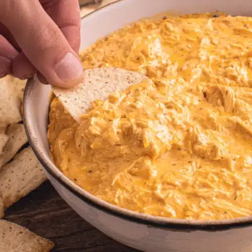 Delicious Crockpot Buffalo Chicken Dip Recipe perfect for parties.