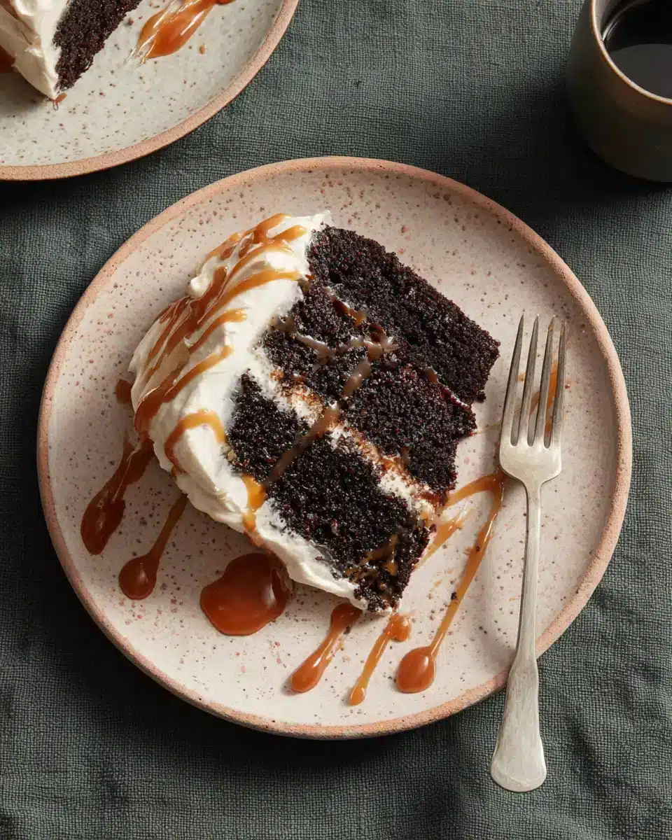Indulge in Guinness Chocolate Cake, a rich and moist dessert.