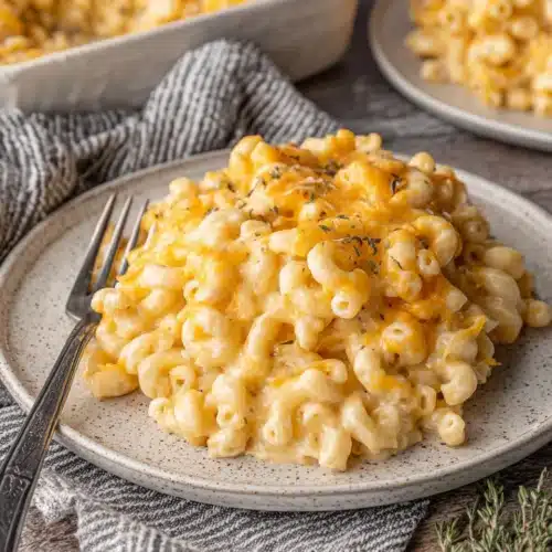 Creamy homemade mac and cheese, the ultimate comfort food.