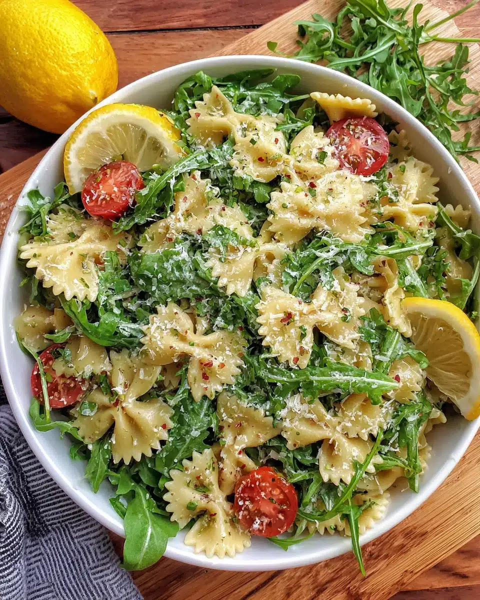 Easy Lemon Arugula Pasta Salad for a Fresh Meal